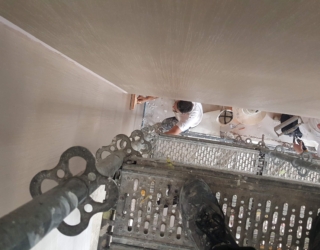 Keel polished plaster finish, Nestoil Headquarters, Lagos